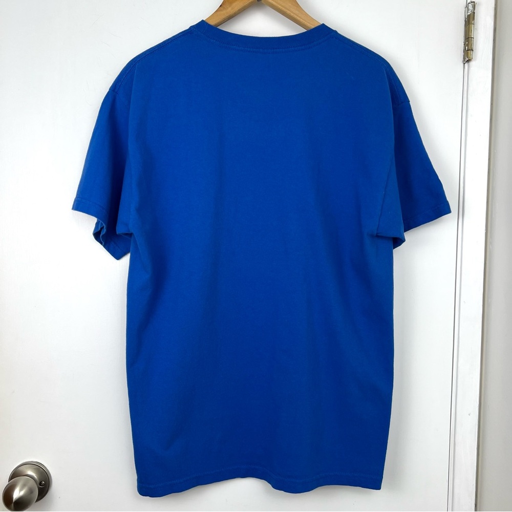 Looney Tunes ‘Original Player’ Bugs Bunny Graphic Tee Unisex size L Royal Blue - Picture 3 of 8